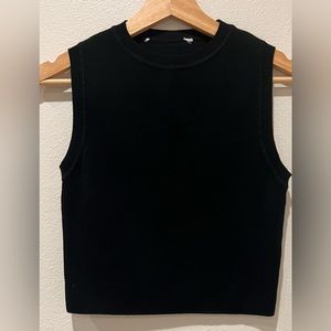 ZARA GIRLS TANK SWEATER (BLACK / SIZE SMALL)